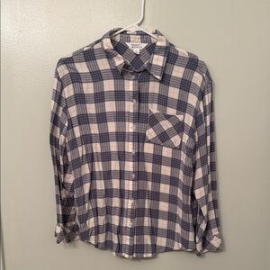 Blue, Pink and Cream Checkered Shirt